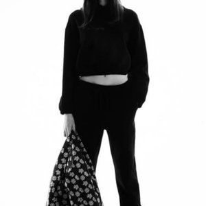 ZARA WOMEN HOODIE BLACK XL NWT